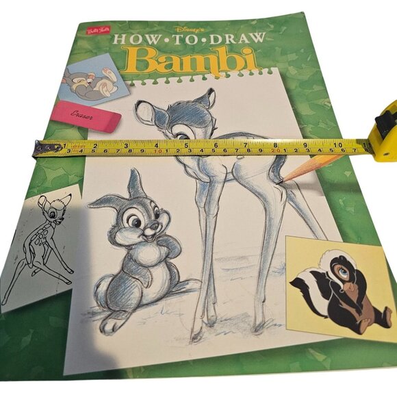 Disney How To Draw Bambi Drawing Book Illustrated Pacheco Wakeman Walter Foster - Picture 5 of 6